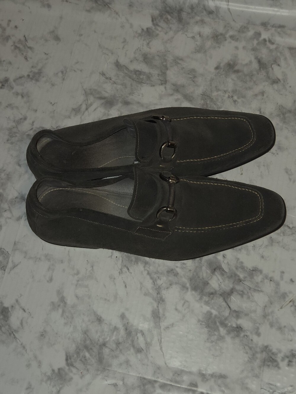 Magnanni Grey Suede Loafers 10